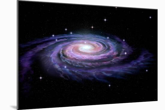 Spiral Galaxy Milky Way-alexmit-Mounted Photographic Print