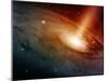 Spiral Galaxy System Glowing into Deep Space-paulista-Mounted Photographic Print