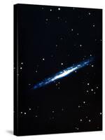 Spiral Galaxy Viewed Edge On-null-Stretched Canvas