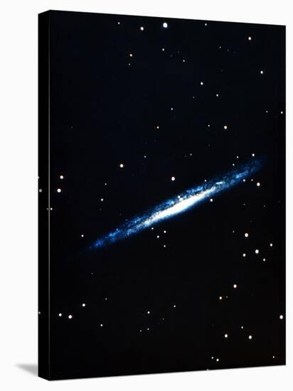 Spiral Galaxy Viewed Edge On-null-Stretched Canvas