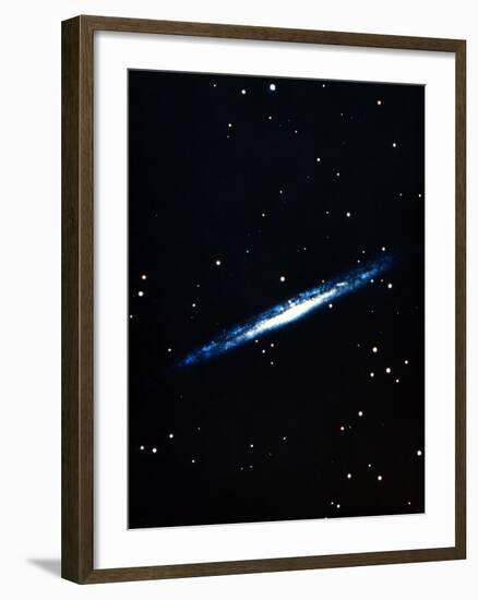 Spiral Galaxy Viewed Edge On-null-Framed Photographic Print