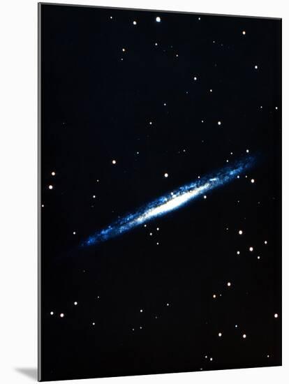 Spiral Galaxy Viewed Edge On-null-Mounted Photographic Print