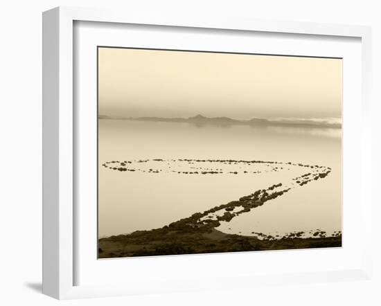 Spiral Jetty Above Great Salt Lake, Utah, USA-Scott T. Smith-Framed Premium Photographic Print