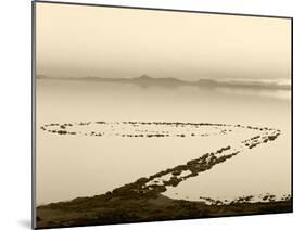 Spiral Jetty Above Great Salt Lake, Utah, USA-Scott T. Smith-Mounted Premium Photographic Print