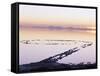 Spiral Jetty Above Great Salt Lake, Utah, USA-Scott T^ Smith-Framed Stretched Canvas