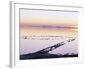 Spiral Jetty Above Great Salt Lake, Utah, USA-Scott T^ Smith-Framed Photographic Print