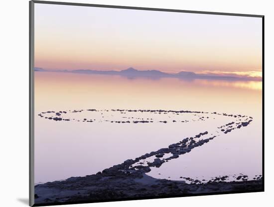 Spiral Jetty Above Great Salt Lake, Utah, USA-Scott T^ Smith-Mounted Photographic Print