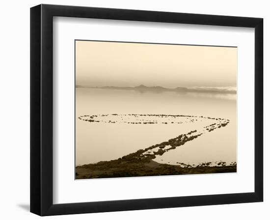 Spiral Jetty Above Great Salt Lake, Utah, USA-Scott T. Smith-Framed Photographic Print