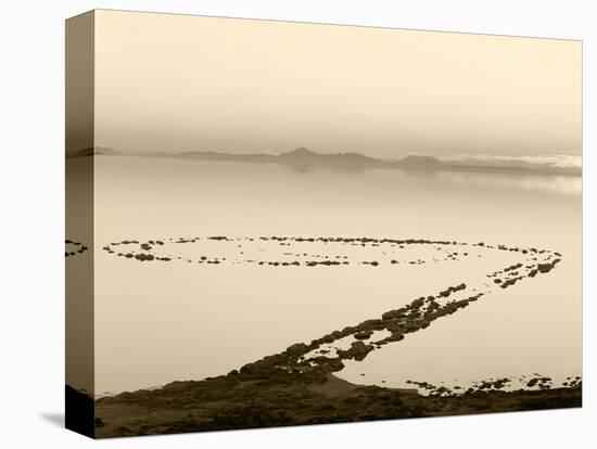 Spiral Jetty Above Great Salt Lake, Utah, USA-Scott T. Smith-Stretched Canvas