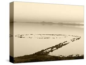 Spiral Jetty Above Great Salt Lake, Utah, USA-Scott T. Smith-Stretched Canvas