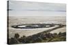 Spiral Jetty, Earthwork Sculpture By Late Robert Smithson, NE Shore Great Salt Lake Rozel Point, UT-Louis Arevalo-Stretched Canvas