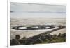 Spiral Jetty, Earthwork Sculpture By Late Robert Smithson, NE Shore Great Salt Lake Rozel Point, UT-Louis Arevalo-Framed Photographic Print