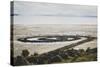 Spiral Jetty, Earthwork Sculpture By Late Robert Smithson, NE Shore Great Salt Lake Rozel Point, UT-Louis Arevalo-Stretched Canvas