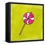 Spiral Lollipop Sweet Candy-Ozerina Anna-Framed Stretched Canvas