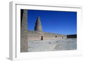 Spiral Minaret and Courtyard of Abu Dulaf Mosque-null-Framed Giclee Print