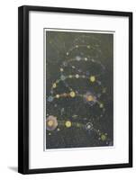 Spiral of Galaxies Twisting in the Infinite Through All Eternity-R. Mainella-Framed Art Print