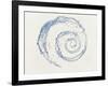 Spiral of Water Drops with White Background-null-Framed Photographic Print