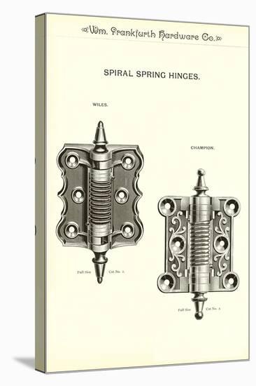 Spiral Spring Hinges-null-Stretched Canvas