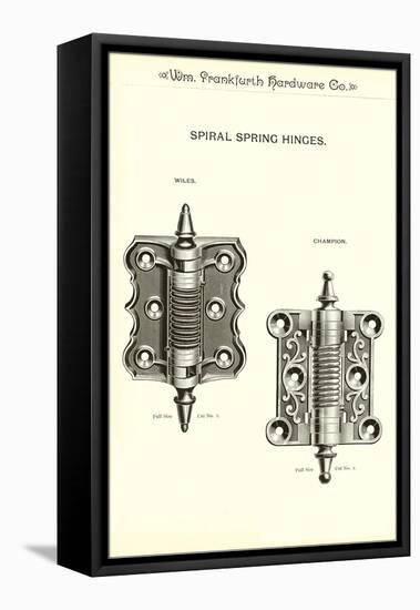 Spiral Spring Hinges-null-Framed Stretched Canvas