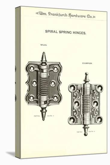 Spiral Spring Hinges-null-Stretched Canvas