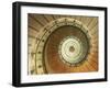 Spiral Staircase at Eckmuhl Lighthouse in Brittany-Owen Franken-Framed Premium Photographic Print