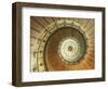 Spiral Staircase at Eckmuhl Lighthouse in Brittany-Owen Franken-Framed Photographic Print