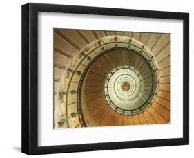 Spiral Staircase at Eckmuhl Lighthouse in Brittany-Owen Franken-Framed Photographic Print