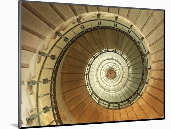 Spiral Staircase at Eckmuhl Lighthouse in Brittany-Owen Franken-Mounted Photographic Print