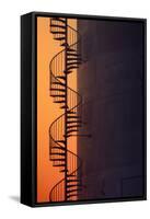 Spiral Staircase at Sunset, Teasure Island-Vincent James-Framed Stretched Canvas