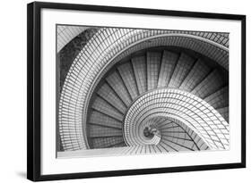 Spiral Staircase, Hong Kong, China-Paul Souders-Framed Photographic Print