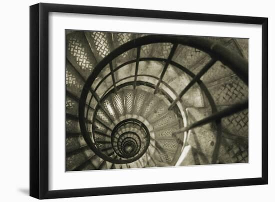 Spiral Staircase in Arc de Triomphe-Christian Peacock-Framed Giclee Print