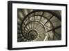 Spiral Staircase in Arc de Triomphe-Christian Peacock-Framed Giclee Print