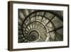 Spiral Staircase in Arc de Triomphe-Christian Peacock-Framed Giclee Print