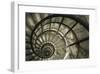 Spiral Staircase in Arc de Triomphe-Christian Peacock-Framed Giclee Print