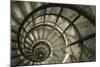 Spiral Staircase in Arc de Triomphe-Christian Peacock-Mounted Giclee Print