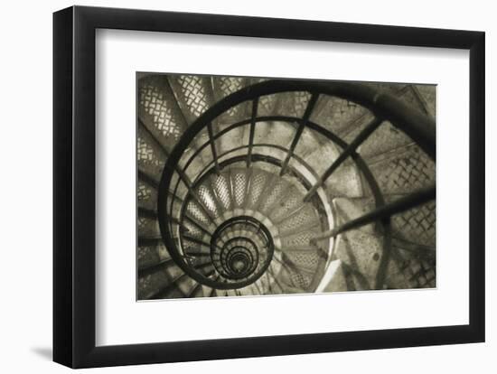 Spiral Staircase in Arc de Triomphe-Christian Peacock-Framed Art Print