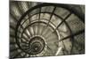 Spiral Staircase in Arc de Triomphe-Christian Peacock-Mounted Art Print