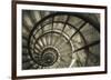 Spiral Staircase in Arc de Triomphe-Christian Peacock-Framed Giclee Print