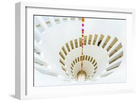 Spiral staircase, Leeum, Samsung Museum of Art, Seoul, South Korea-Peter Adams-Framed Photographic Print