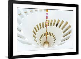 Spiral staircase, Leeum, Samsung Museum of Art, Seoul, South Korea-Peter Adams-Framed Photographic Print