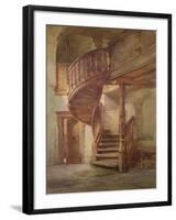 Spiral Staircase. Limburg an Der Lahn-Johann Martin Gensler-Framed Giclee Print