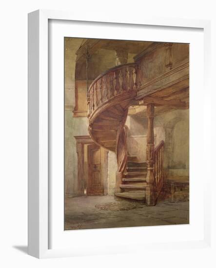 Spiral Staircase. Limburg an Der Lahn-Johann Martin Gensler-Framed Giclee Print