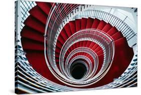 Spiral Staircase, Nordic Style and Design Hilton Reykjavik Iceland-Vincent James-Stretched Canvas