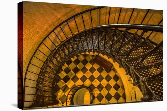 Spiral Staircase of St. Augustine Lighthouse, St. Augustine, Florida-Rona Schwarz-Stretched Canvas