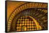 Spiral Staircase of St. Augustine Lighthouse, St. Augustine, Florida-Rona Schwarz-Framed Stretched Canvas