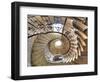 Spiral Staircase, Seaton Delaval Hall, Northumberland, England, UK-Ivan Vdovin-Framed Photographic Print