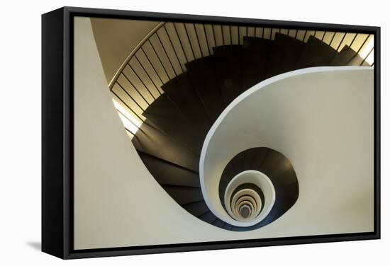 Spiral Staircase, Silken Gran Hotel Domine, Bilbao, Spain-Jaynes Gallery-Framed Stretched Canvas
