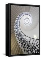 Spiral Staircase, the Queen's House, Greenwich, London, UK-Peter Adams-Framed Stretched Canvas