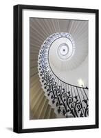 Spiral Staircase, the Queen's House, Greenwich, London, UK-Peter Adams-Framed Premium Photographic Print