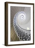 Spiral Staircase, the Queen's House, Greenwich, London, UK-Peter Adams-Framed Photographic Print